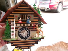 cuckoo clock vintage hunter black forest Germany clock