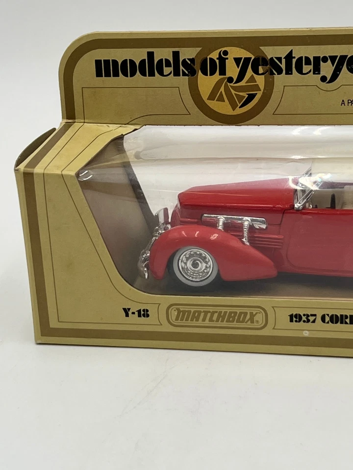 Matchbox Models of Yesteryear Y-18 1937 Cord 812 Convertible Diecast Car Lesney - Image 3 of 4