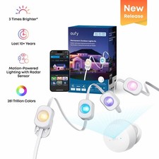 eufy Outdoor LED Lights S4 3D Radar-Activated IP67 Waterproof 150ft AI Theme