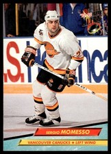 1992-93 Ultra !!! Sergio Momesso Vancouver Canucks #225