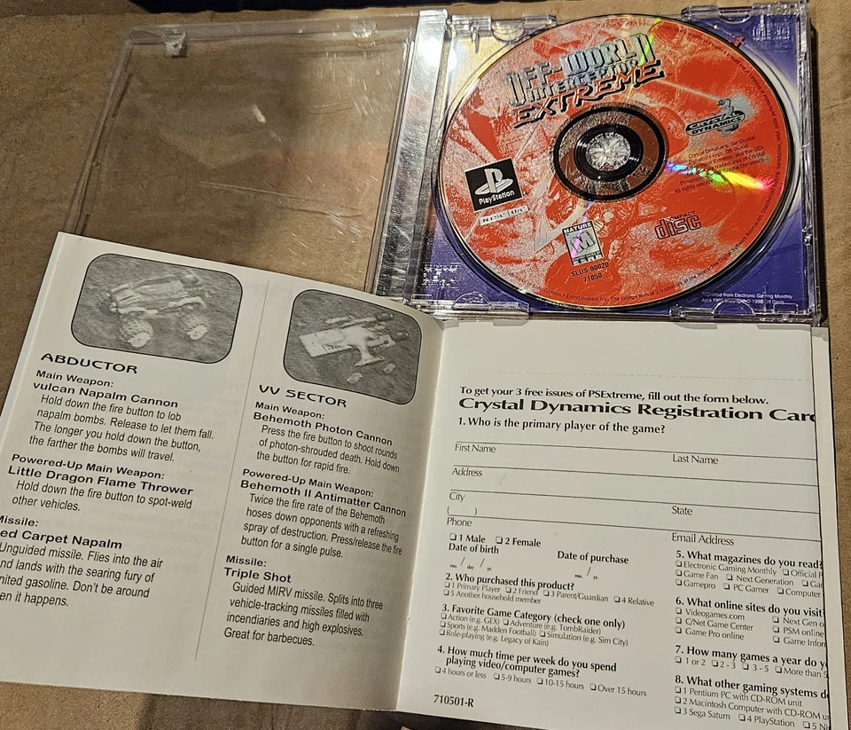 Off-World Interceptor Extreme Complete PS1 Jewel Case - Image 4 of 4
