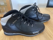 Image of TIMBERLAND MENS EURO HIKER WALKING BOOTS.BLACK LEATHER ,SIZE UK 9 STD, NEW