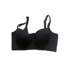 Black size 42F underwire 8 hook Bra lightweight and supportive