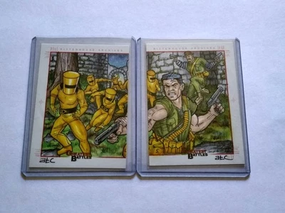 Marvel Greatest Battles Adam Bekah Cleveland ABC sketch card A.I.M - Photo 1/2