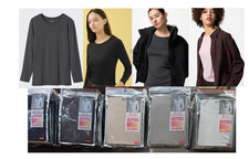 UNIQLO Heattech Crew Neck Long-Sleeve woomen's T-shirt XS-3XL 6 color