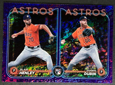 2024 Topps - Shawn Dubin & Blair Henley #US252 Astros - Purple Foilboard /799