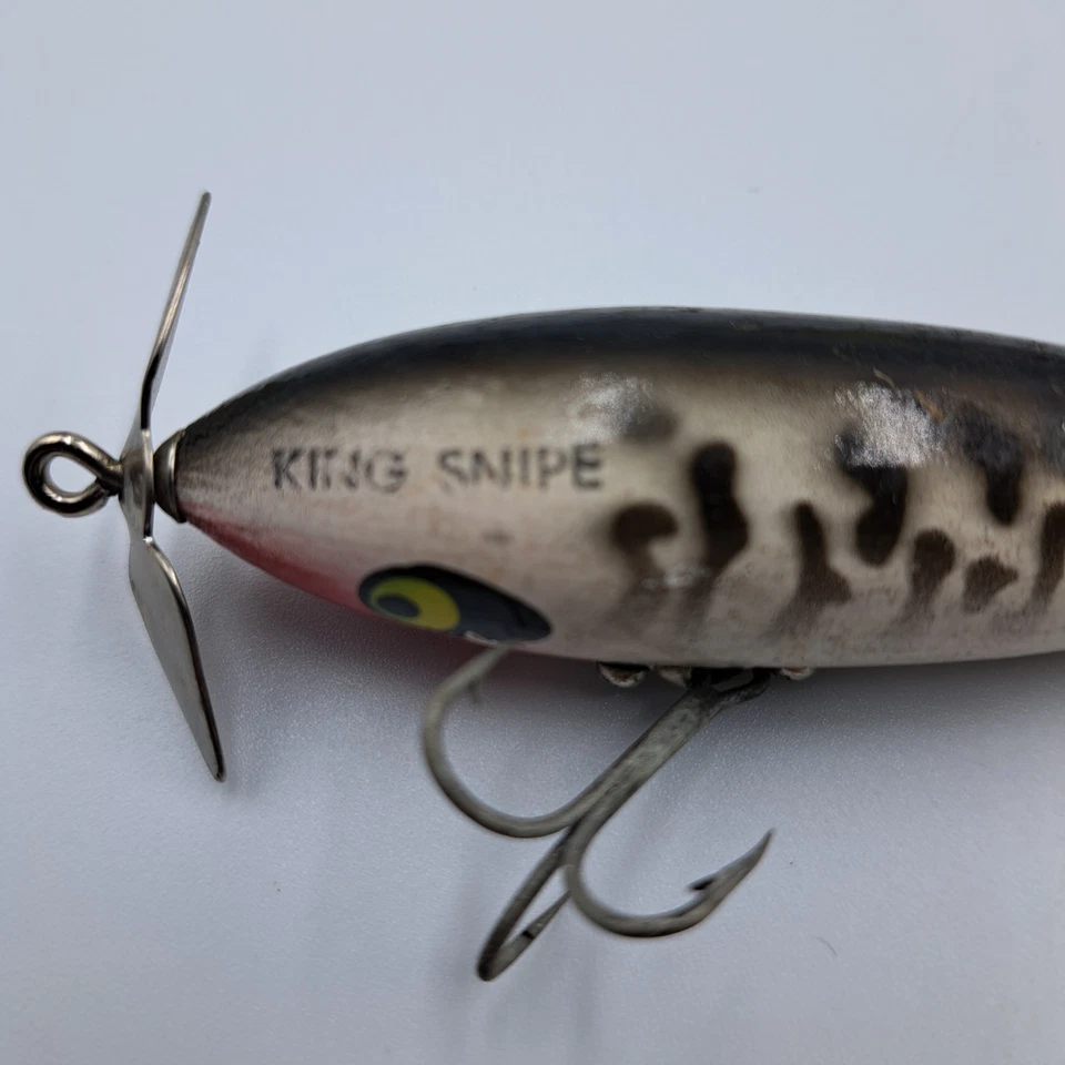 Винтажная рыболовная приманка Smithwick King Snipe деревянная приманка - Изображение 2 из 4