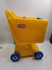 Little Tikes Vintage Yellow Grocery Shopping Cart, Child Size Pretend Play 23",