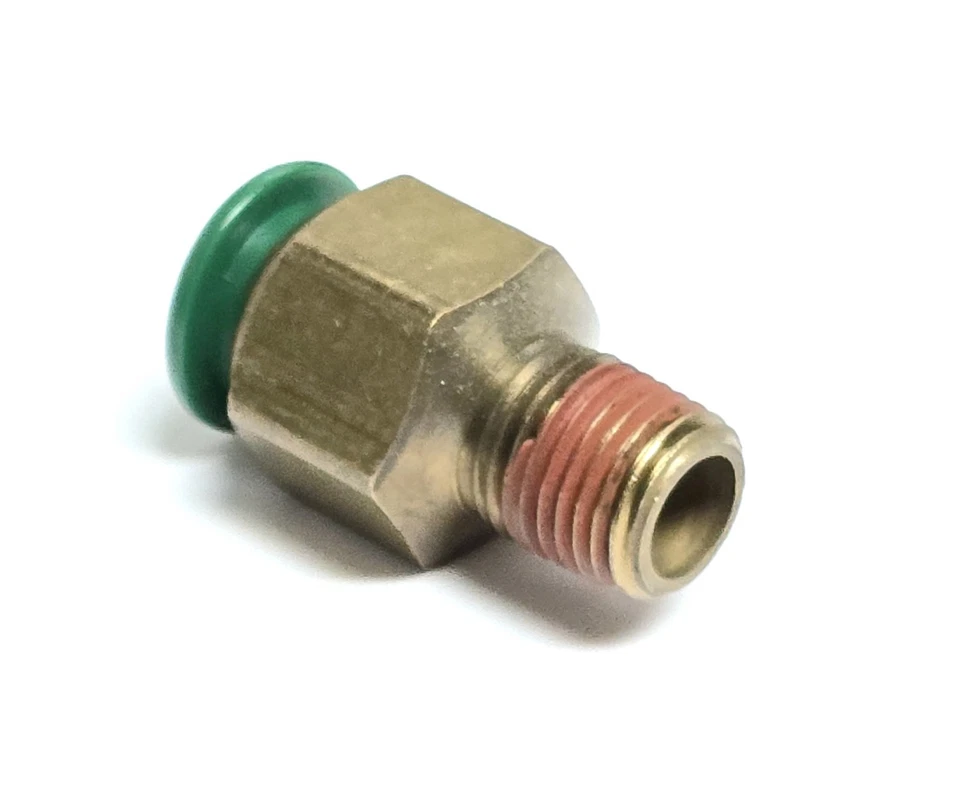 PARKER W68PLP-8-4, Male Connector, Straight, 1/2" Tube OD X 1/4" NPT, Brass, USA - Image 2 of 2