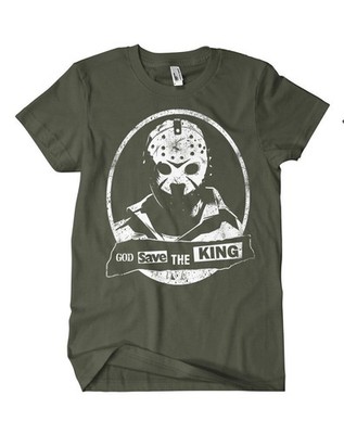 God Save Jason T-Shirt Kult Horror Voorhees Jason 13 Blood TV Slasher Pussy