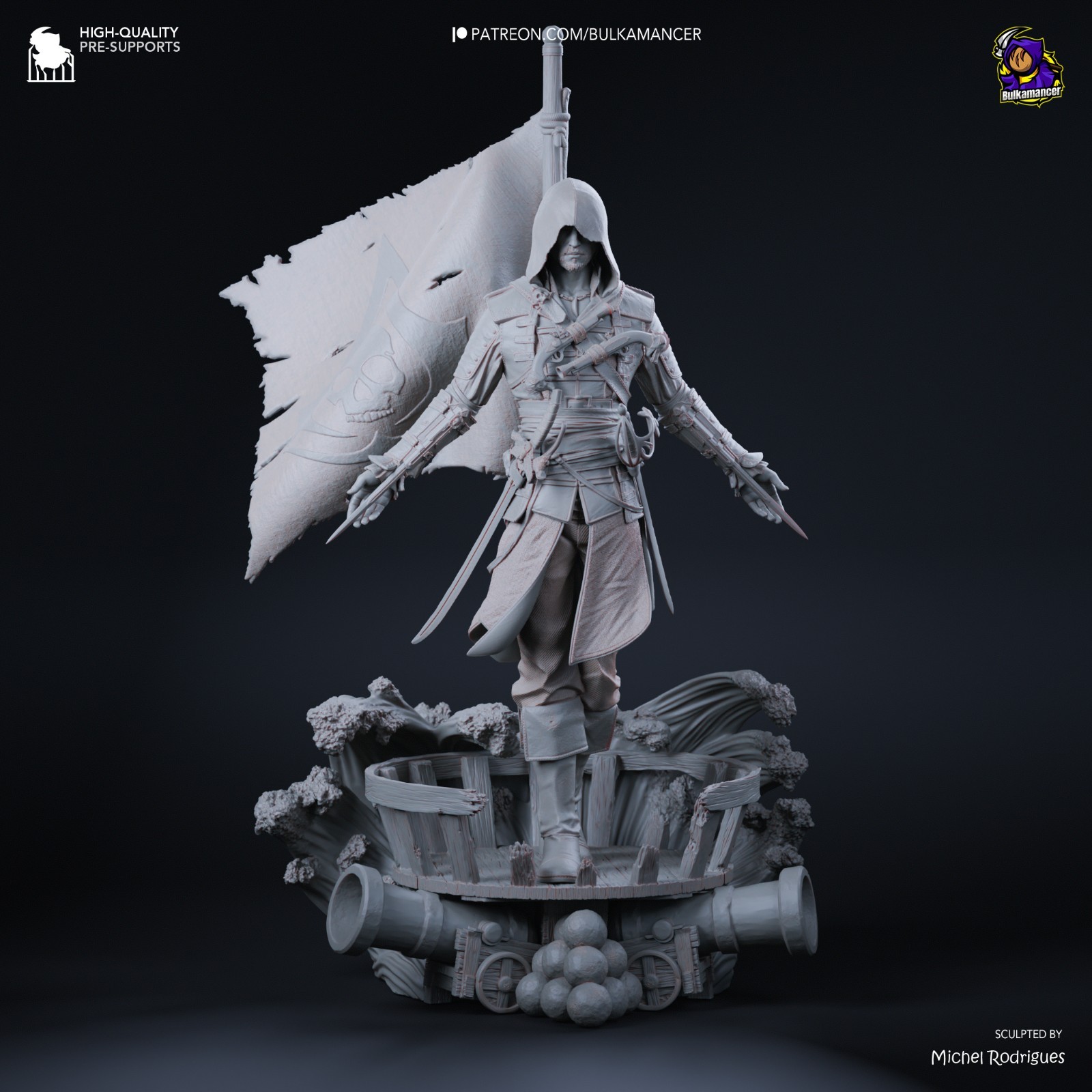 Edward Kenway Assassin's Creed 1:8 Scale Resin Kit | Unpainted Garage Kit