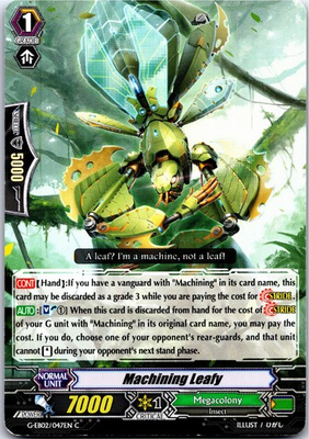 #ad MACHINING LEAFY G EB02 047EN C CARDFIGHT VANGUARD HP $1.99