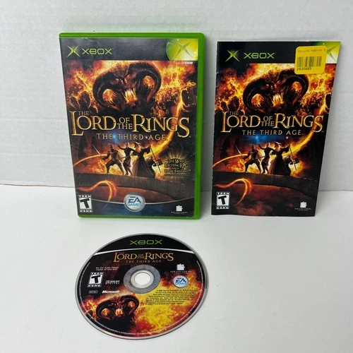 Lord of the Rings: The Third Age Xbox Video Game RPG Complete With Manual
