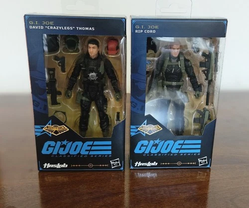 Hasbro GI Joe Classified Haslab Dragonfly Night Force Ripcord & Crazy Legs