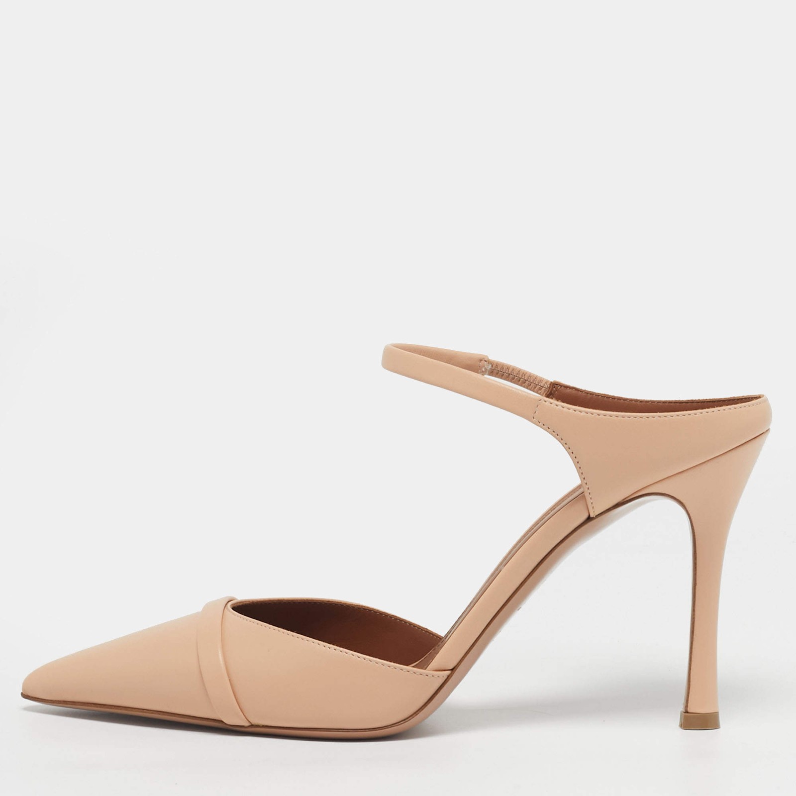 Malone Souliers Uma Size 38.5 Beige Leather Mules