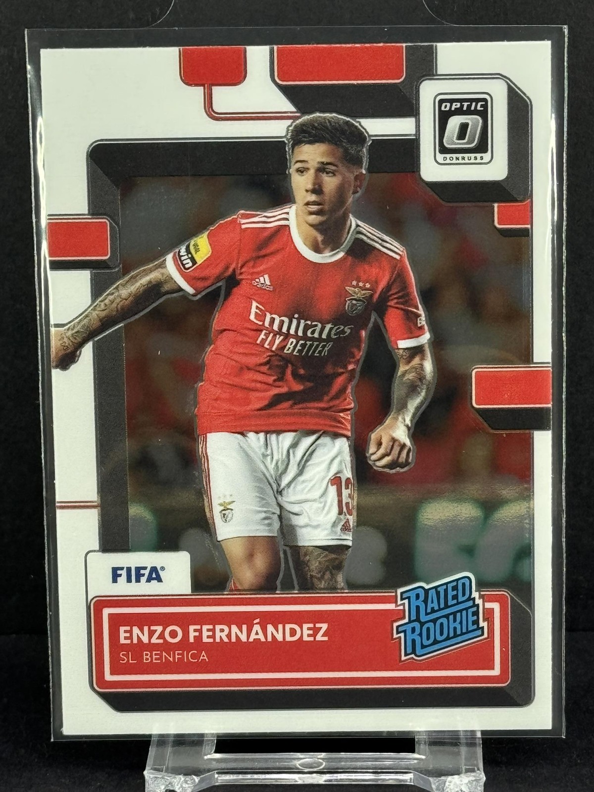 Enzo Fernandez Rookie 2022-23 Donruss #189 Optic Holo RC Benfica