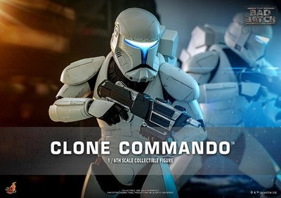 Hot Toys TMS131 Star Wars The Bad Batch Clone Commando 1/6 Scale Figure In Stock