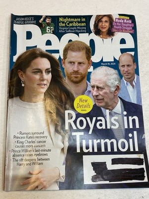 People Magazine March 18 2024 Priness Kate Will King Charles Harry Jason Kelce