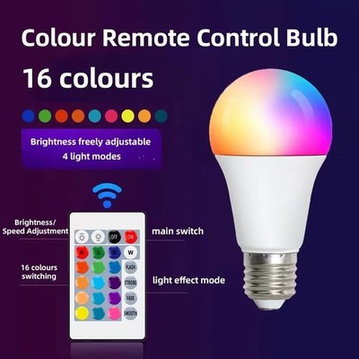 16 Colors RGB Colorful Infrared Remote Control Bulb 24 Key Remote Control