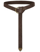 Medieval Leather Belt Renaissance Pirate Viking Accessory One Size, Coffee