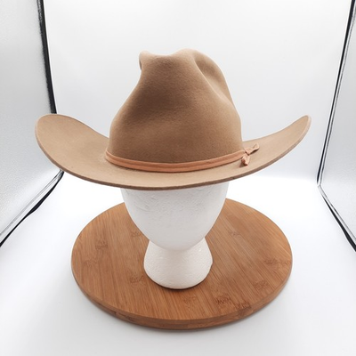 #ad #ad Vintage Resistol 3X XXX Beaver Western Cowboy Hat Canyon Brown Size 7 3 4 USA $139.99