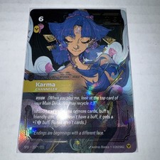 League Of Legends Riftbound Spiritforged Karma Signed SFD 237/221 NM