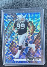 2025 Panini Mosaic - Warren Sapp #68 Reactive Blue Mosaic Prizm