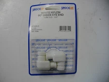 Sea-Dog Line 273370-1 White Nylon 90° Inside Eye Bracket Tube 2 Packs 4 Each