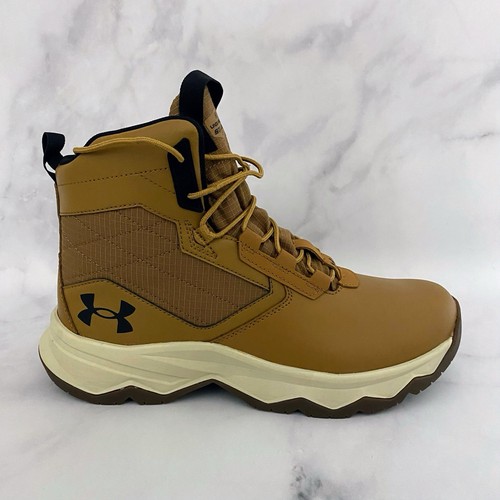 Under Armour Mens 10 UA Stellar G2 6" Brown Tactical Hiking Boots 3025578-200 - Picture 7 of 13