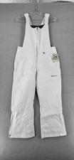 Arctix Women's Essential Insulated Ski Snow Bib Overalls White Small 27L NWT