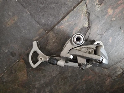 Shimano Deore LX RD-M581 9 Speed Rear Derailleur - Retro MTB XC Long Cage Silver - Image 1 of 4