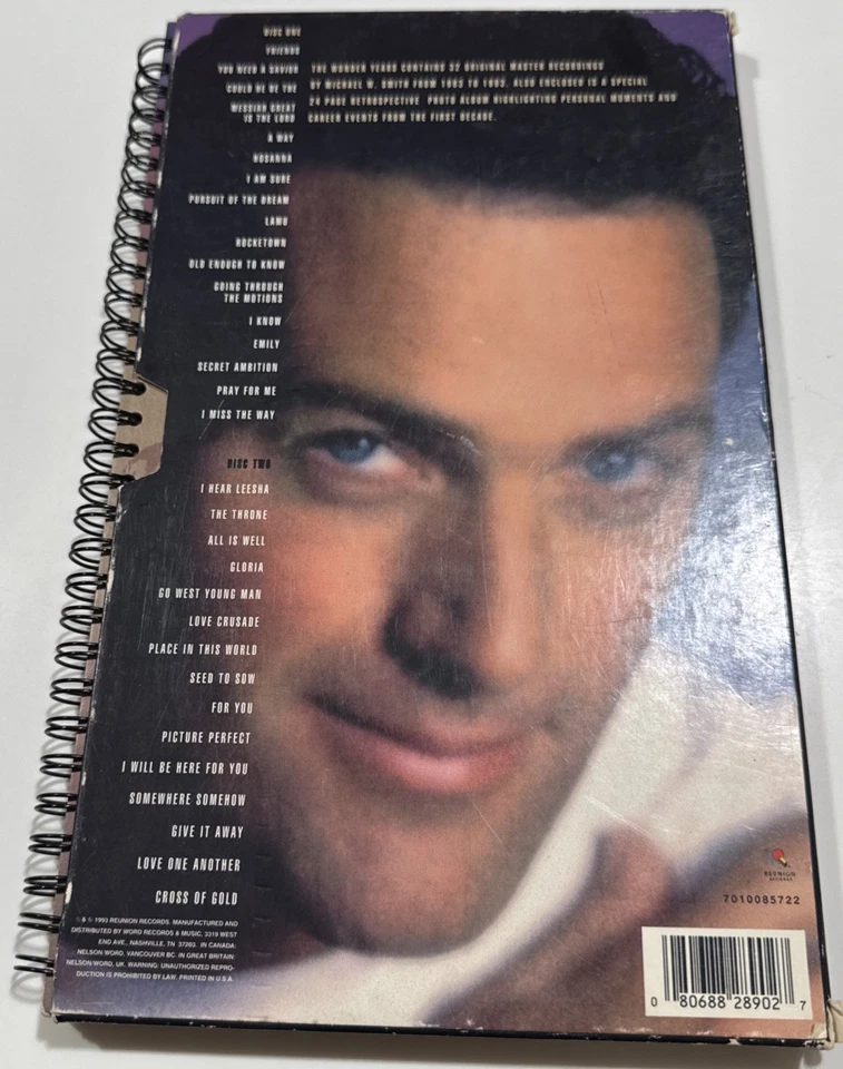 EXCLUSIVE Cool 24 Page Booklet Michael W. Smith “The Wonder Years” ‘93 2 CD Set! - Image 2 of 4