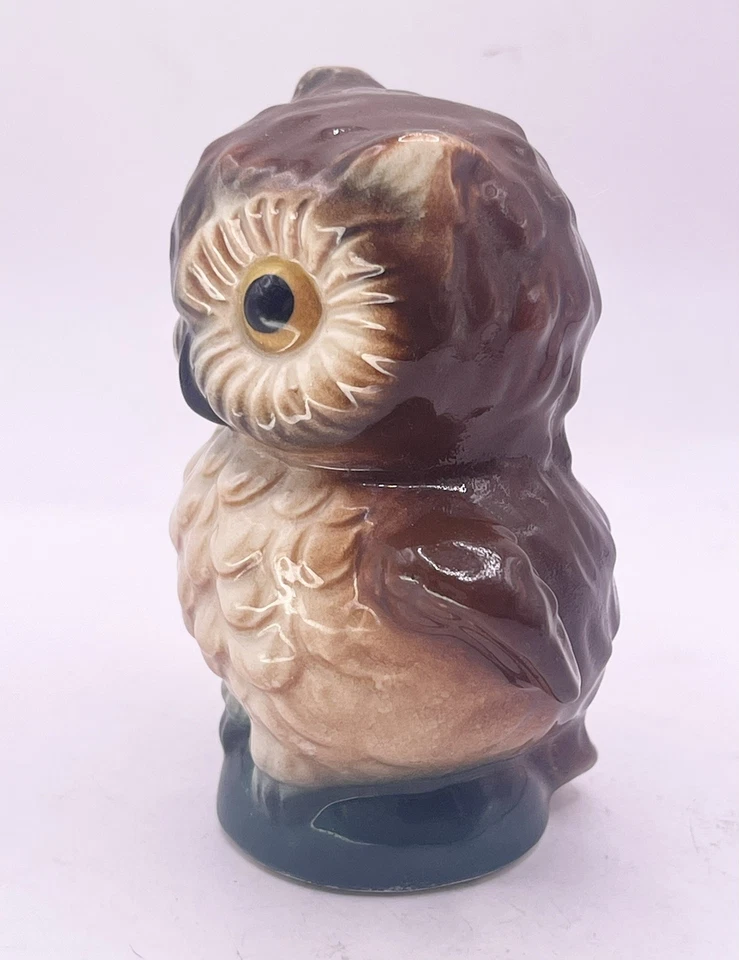 Vintage Goebel Brown Screech Owl Bird #38307 Figurine West Germany 3” - Image 2 of 4