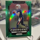 2024 Panini Prizm - Emergent Drake Maye #4 Green Prizm (RC)
