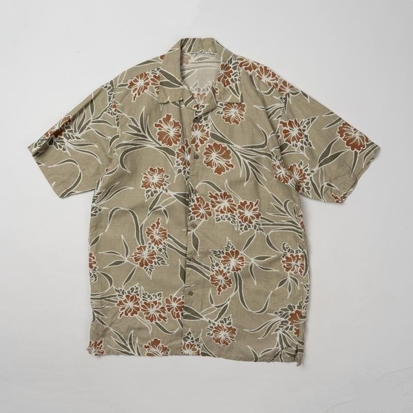 Men Hawaiian Shirt Multicolor Cotton 40 /L / 48