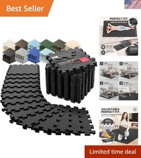 Gym Mats Set - 18 pcs EVA Interlocking Foam Floor Tiles 12.6"x12.6"x0.4" 18sq...
