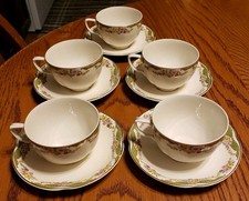 Lot Of 5 Vintage Johnson Brothers Bros Tea Cup  Saucer Sets Made In England
