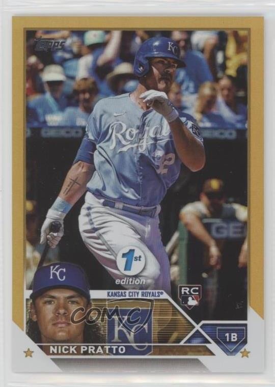 2023 Topps Series 1 1st Edition Gold Foil Nick Pratto #182 Rookie RC