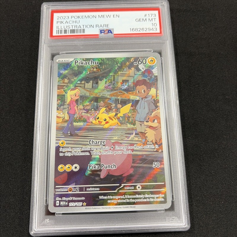 Pikachu: PSA 10 Scarlet & Violet EN-151 ILLUSTRATION RARE #173 - 2023 Pokemon 