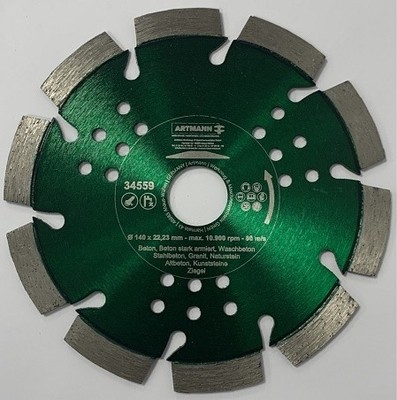 Clever Diamond Laser-Speed-Cut 140 x 2,3 x 12 x 22,23 mm (34559-140-22-GRÜN-MET)