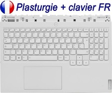 Plasturgie Blanche + Clavier Français pour LENOVO Legion 5 Pro 16ARH7H / 16IAH7H