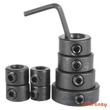 8pcs Drill Stop Rings Shaft Depth Collar 3/4/5/6/8/10/12mm A-Key Hex Wrench Set
