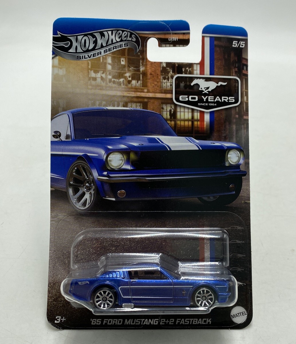安価 ワタナベ Series Silver Wheels Hot '65 Blue Fastback 2+2 Mustang Ford ミニカー