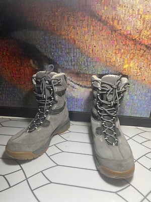 VASQUE womens 10.5 M GRAY SUEDE ULTRA DRY THINSULATE 400 WINTER