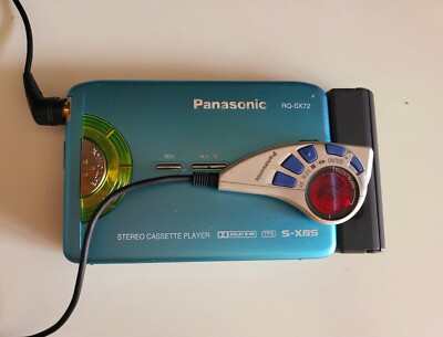 Super rare Blue Panasonic RQ-SX72 Personal Slim Cassette Player