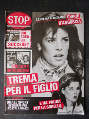 STOP 1885 1984 CAROLINA MONACO STEFANIA MONACO GRETA GARBO [GS7]