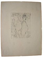 Horst Hussel (1934-2017) In der Ausstellung Orig. Radierung signiert um 1980 DDR