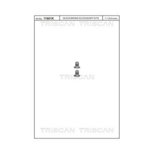 2x Schraubensatz, Bremsscheibe TRISCAN 8105 116002 passend für MERCEDES-BENZ