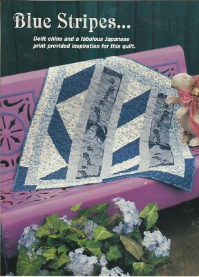 A0468  BLUE STRIPES QUILT PATTERN/INSTRUCTIONS