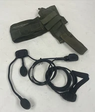 Thales 1600598-3 Combat Headset 6-Pin PTT GREEN Headband for AN/PRC-148